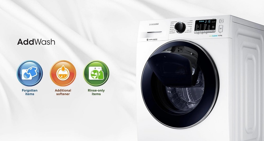 ماشین لباسشویی سامسونگ ادواش ۹ کیلویی WW90K5210
