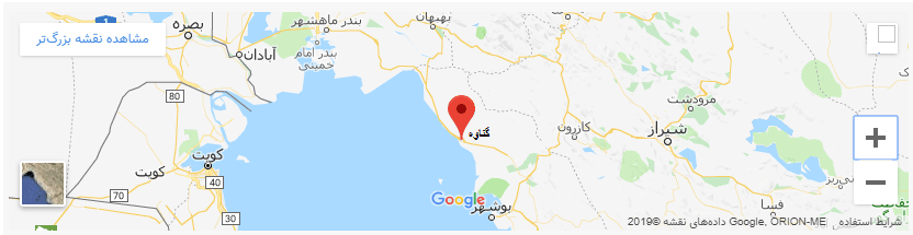 موقعیت جغرافیایی بندر گناوه
