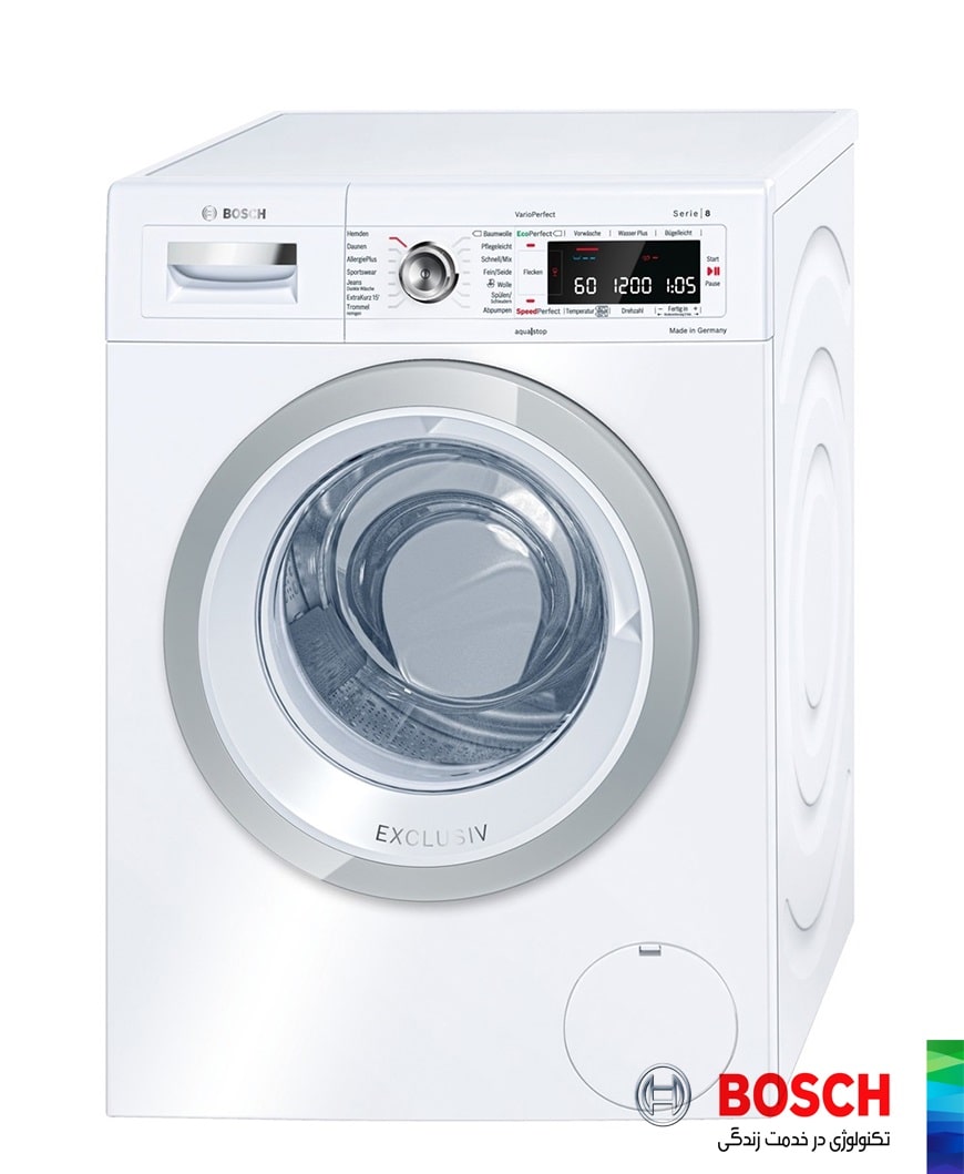 ماشین لباسشویی ۹ کیلویی بوش مدل WAW28590 2 ماشین لباسشویی 9 کیلویی بوش مدل WAW28590
