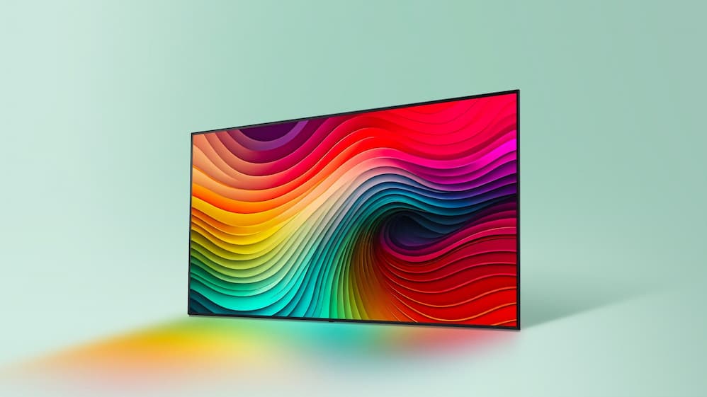 طراحی ظاهری تلویزیون ال جی نانوسل مدل 50NANO80T