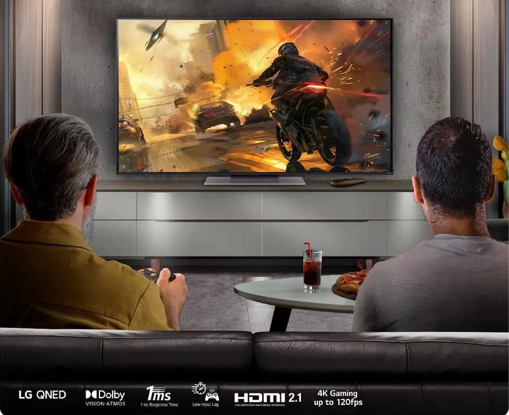 تلویزیون گیمینگ 4K و 120 هرتز ال جی