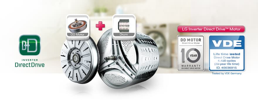 موتور Inverter DirectDrive لباسشویی ال جی Y9 محصول 2024