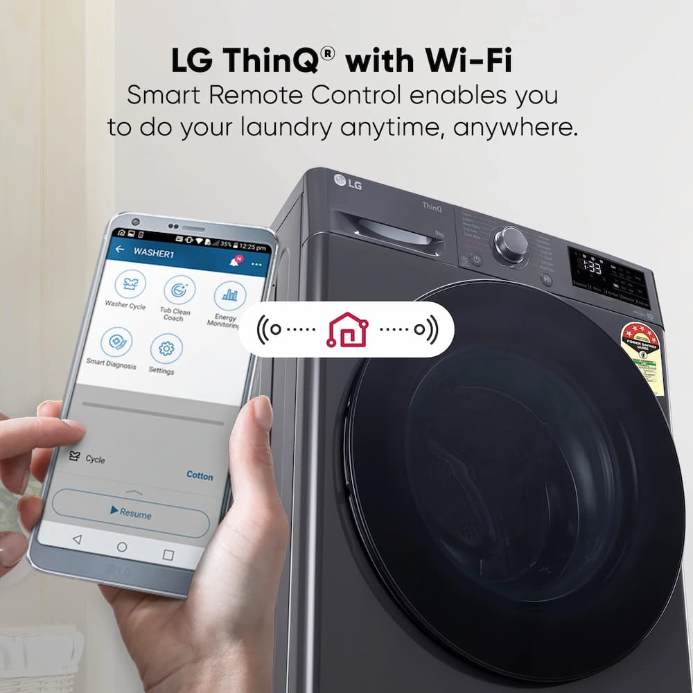 LG ThinQ در لباسشویی ال جی