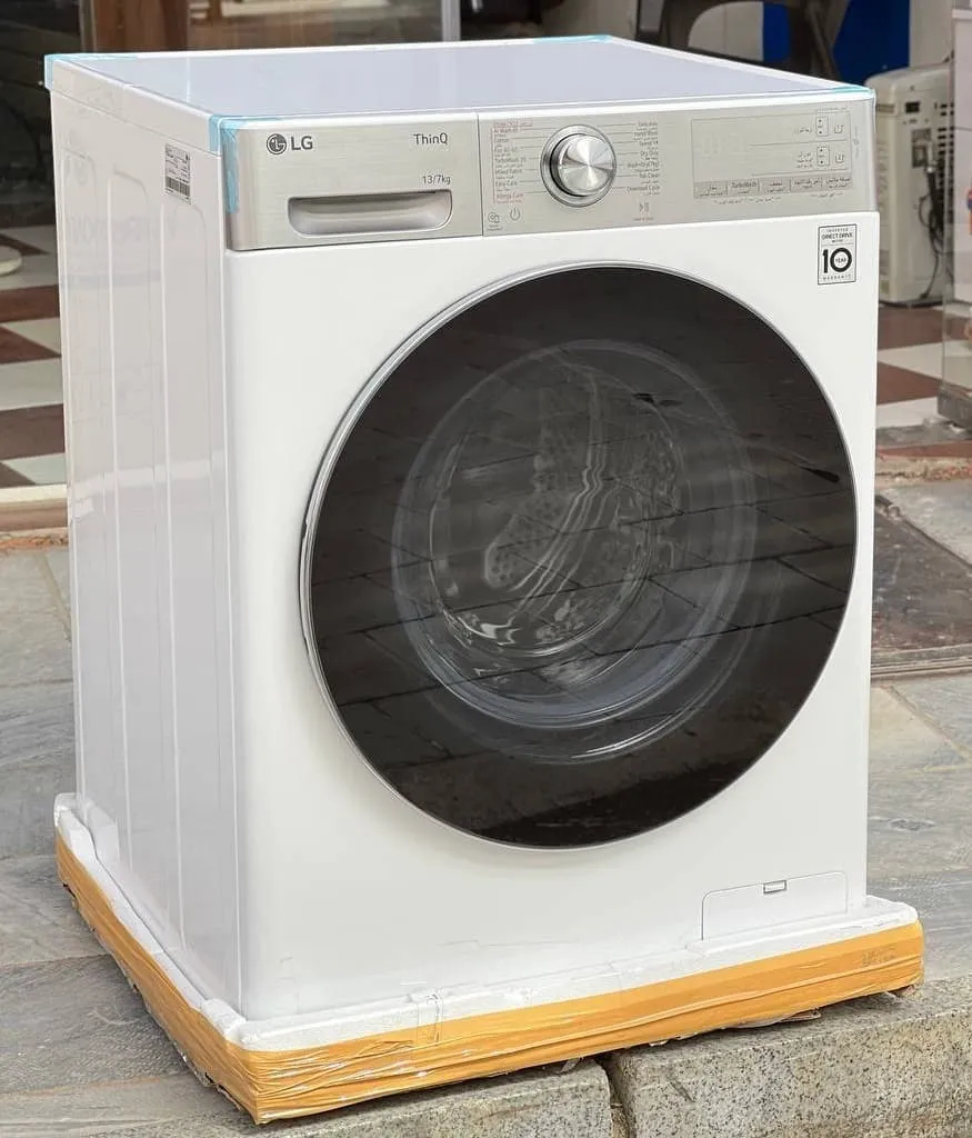 لباسشویی 13/7 کیلو ال جی R13 سفید در گناوه